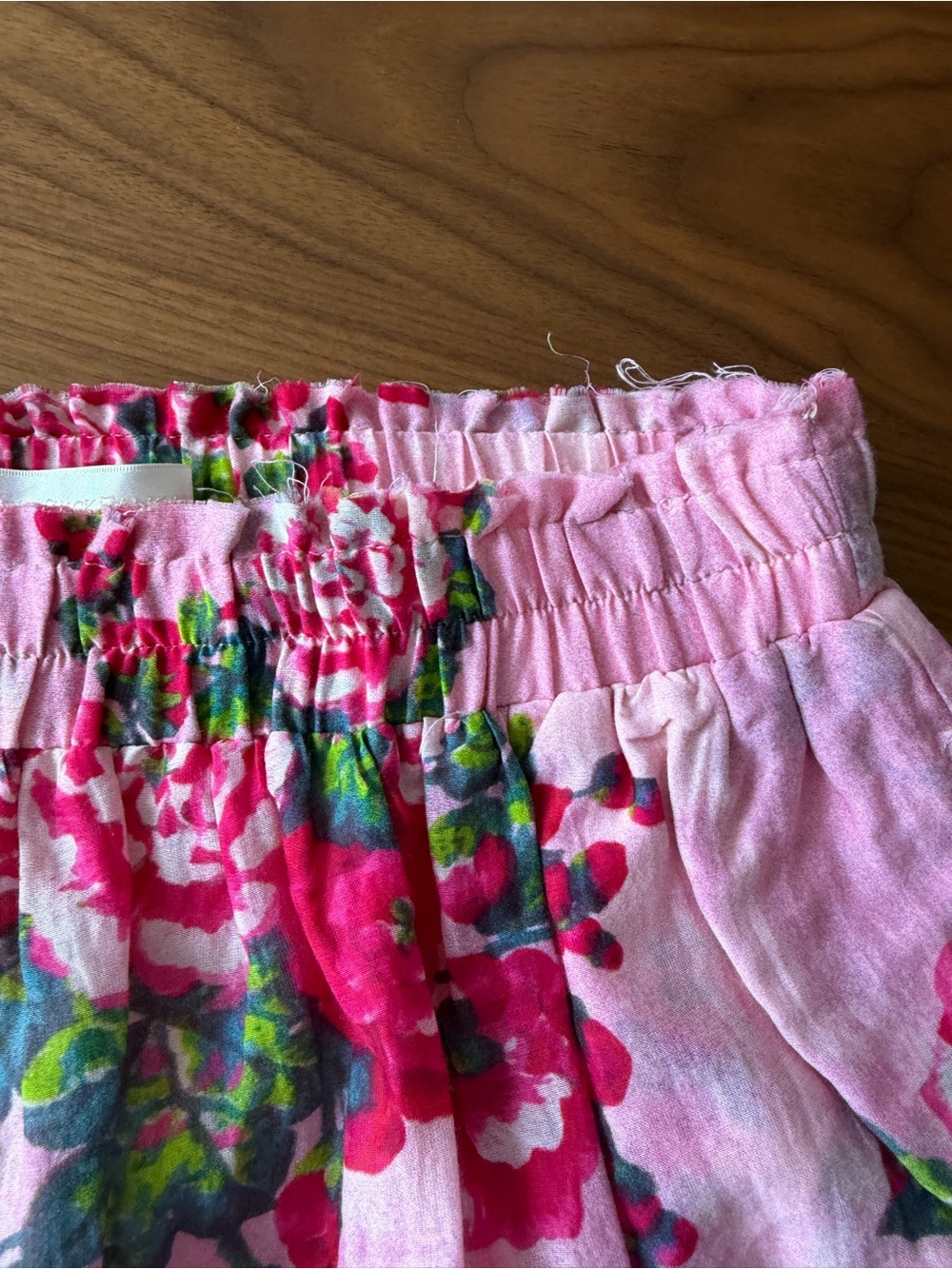 LoveShackFancy Pink Floral midi Skirt - Picture 4 of 5
